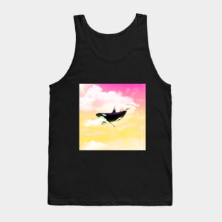 WHALE SWIMMING IN THE SKY Tank Top